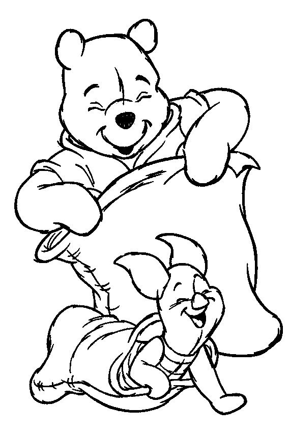 Pooh Coloring in Pages 10
