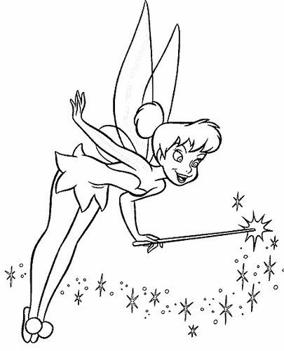 Tinkerbell Coloring in Pages to Print 1